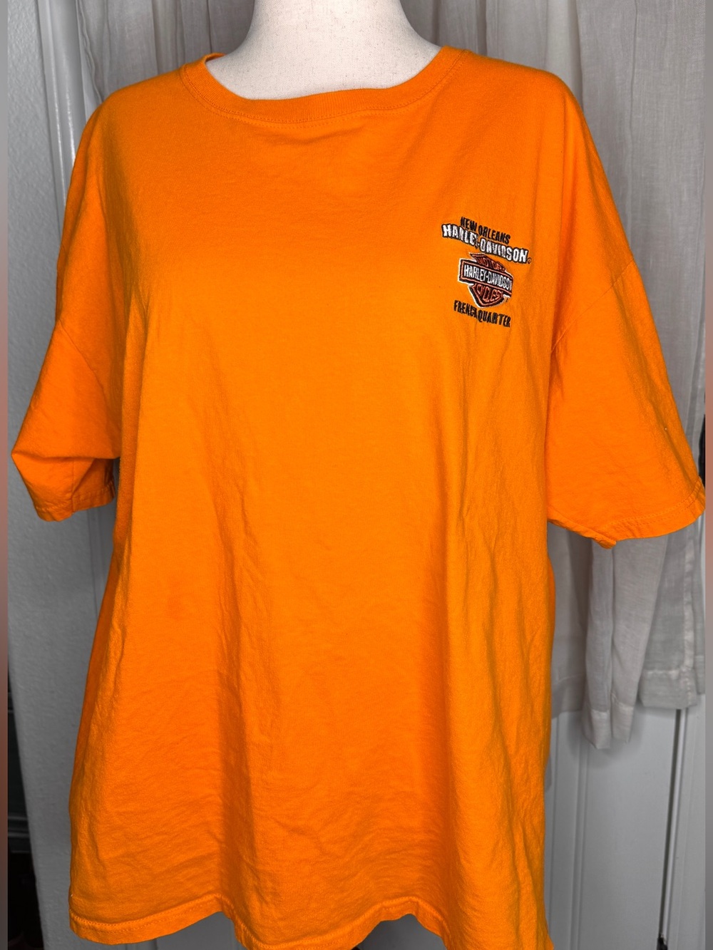 Harley-Davidson Embroidered Tee woven "Motor Harley-Davidson Cycles" collar tag